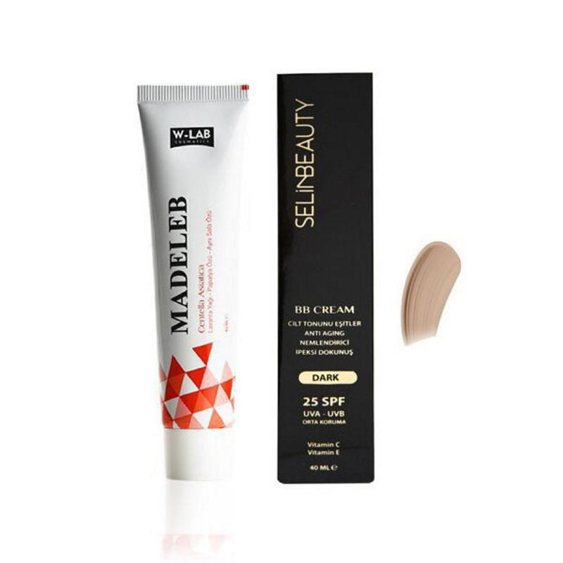 W Lab Madeleb Krem 40 ML + Selin Beauty BB Cream Dark SPF25 40 ML W Lab Madeleb Krem 40 ML + Selin Beauty BB Cream Dark SPF25 40 ML