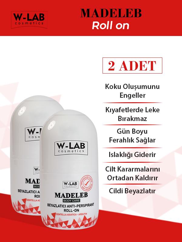 W-Lab Madeleb Roll On 50 ml 2 li Paket W-Lab Madeleb Roll On 50 ml 2 li Paket